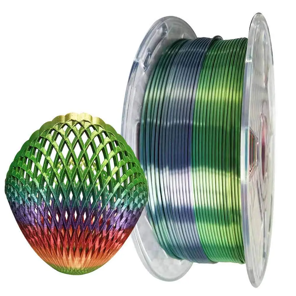 CC3D PLA Rainbow Filament 1.75mm 1kg 3D Printer Filament 1.75 mm 1kg For 3D Printer rainbow color Printing