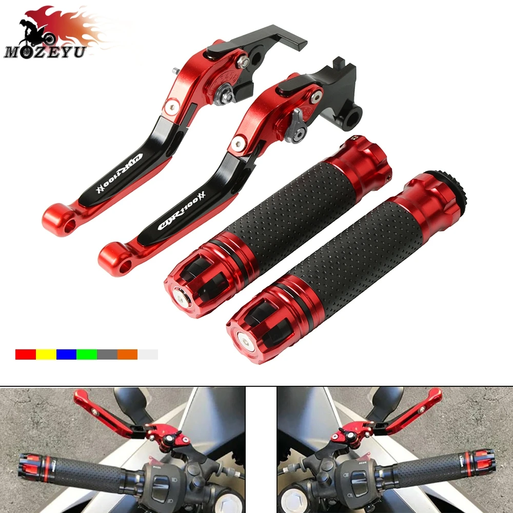 CBR1000XX 2007 CNC Brake Clutch Lever and Handle bar Grips for HONDA cbr1000RR 1997 1998-2001 2002-2006 2007 Handle Grips end