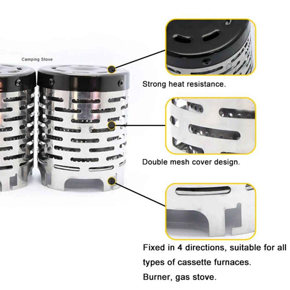 Открытый Кемпинг Рыбалка Охота Портативный тент газовый нагреватель грелка плита крышка из нержавеющей стали нагревательная плита зимний нагреватель