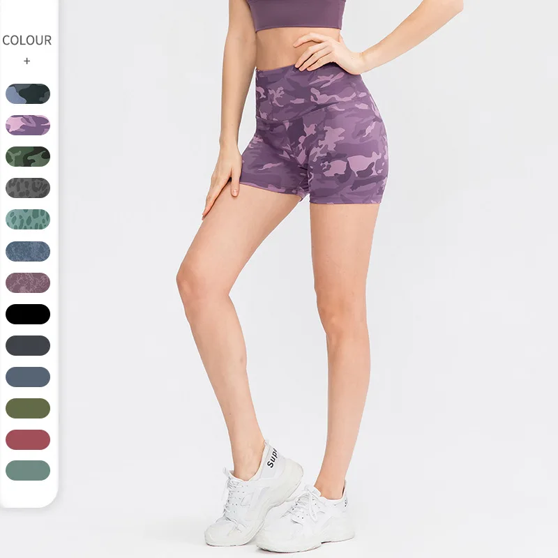 

Women High Waist Out Pocket Yoga Short Running Athletic Yoga Shorts Pants Gym Leggings Leggings Sport Women Fitness