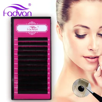 

Fadvan False Eyelashes Makeup Long Individual Lashes for Extensions J/B/C/D/DD Curl All Hand Made Faux Mink Lash