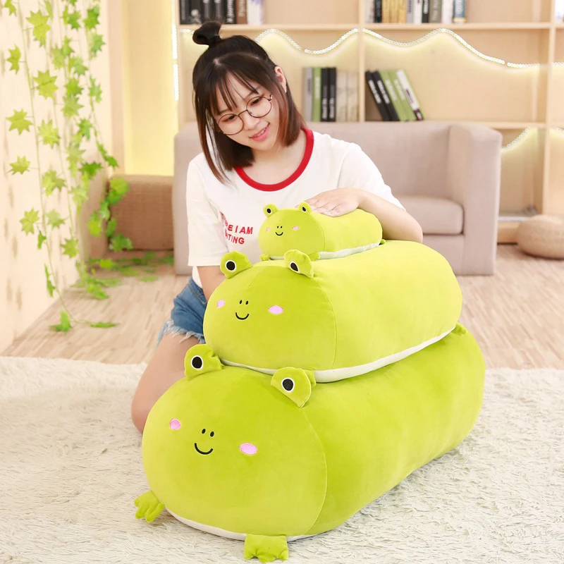Soft Animal Cartoon Pillow Cushion Cute Fat Dog Cat Totoro Penguin Pig Frog Plush Toy Stuffed Lovely Gift Just6F