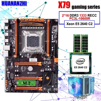 شراءلوحة رئيسية للألعاب HUANANZHI Deluxe X79 LGA2011 وحدة المعالجة المركزية Xeon E5 2640 C2 RAM 32G (2*16G) DDR3 1333MHz RECC