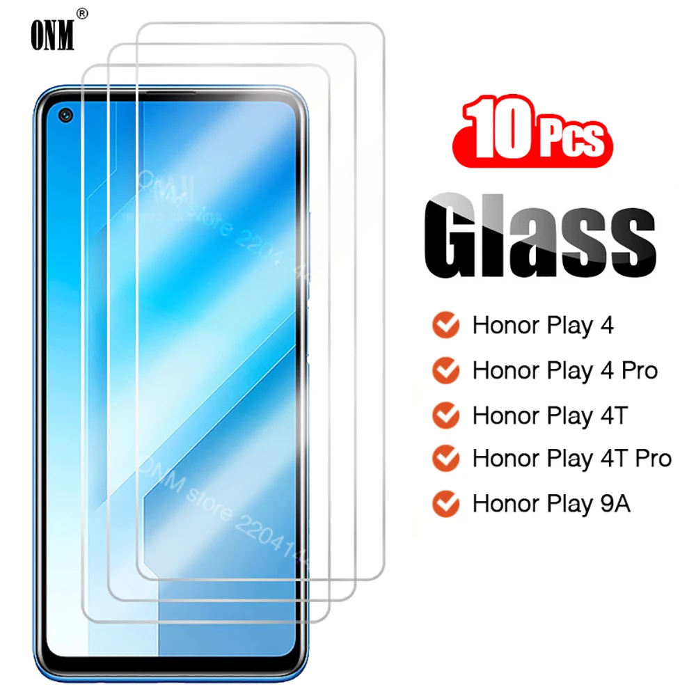 10 шт. закаленное стекло для Huawei Honor Play 4 4T 9A 5G Защитная пленка экрана Pro|Защитные