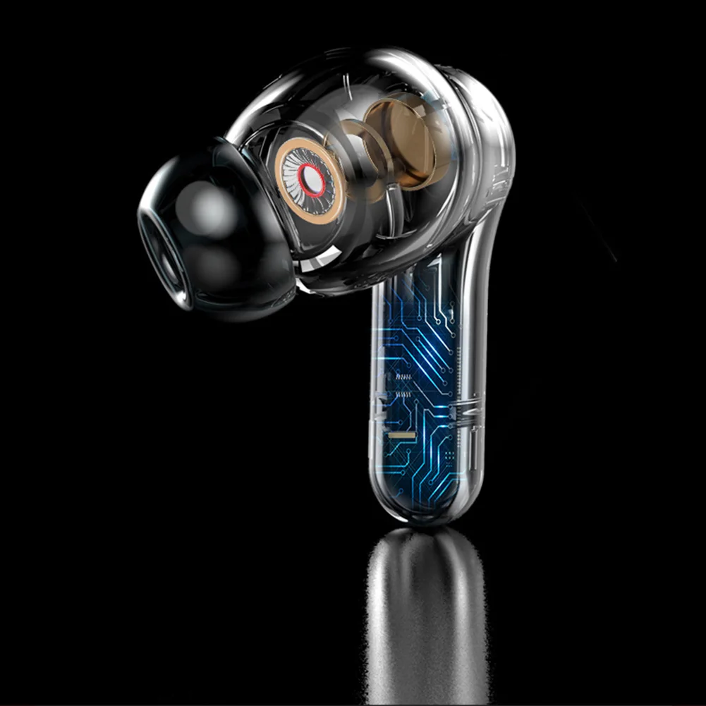 New ANC Pro Bluetooth V5 1 Headset Active Noise Cancelling With LED Display Portable Wireless Touch Control Earbuds TWS Earphone