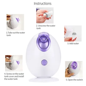 

Steam Facial-Steamer Vaporizer Mini Atomizer SPA Beauty Instrument Household Surface Steamer Beauty Instrument Ion Hydrator