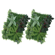 Упаковка из 2 искусственных растений, стеновые панели, травяная листва дерна, свадебные места, витрина, Декор, 60x40 см
