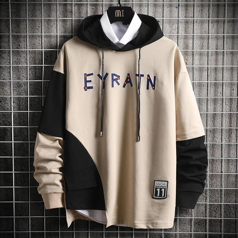 Waliicorners Winter Men's Hooded Hoodie Patchwork Sweatshirt Hip Hop Japanese Streetwear Harajuku Black Hoodies Male Sweatshirts 10 Hdb904f14e96648088b2878d824d4bd35i