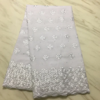

african swiss voile lace cotton lace white lace african lace fabric 2019 high quality 5yard nigerian lace fabrics for dress