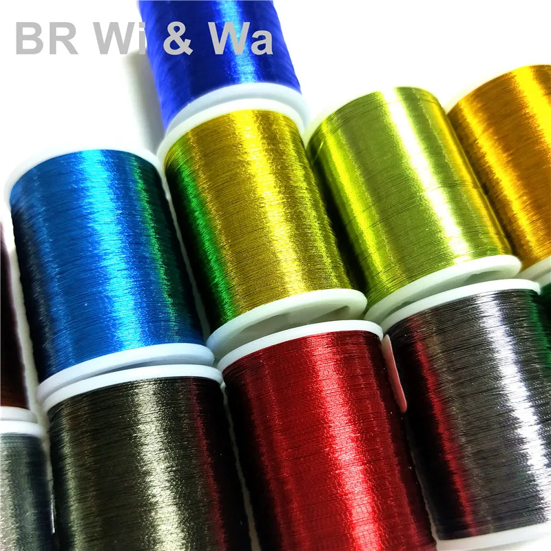 BR Wi&Wa  Metallic Thread  200m/Spool  150D Fishing Rod Component DIY Rod Building Repair 3
