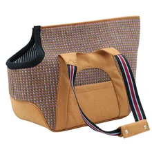 Льняные тканые сумки для домашних животных на одно плечо