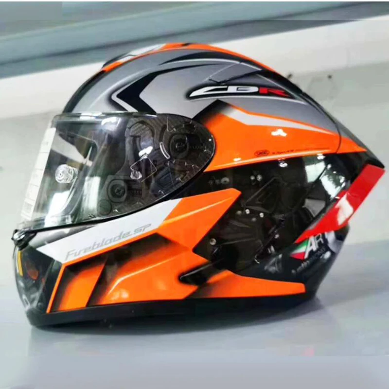 Casco moto integrale X14 CBR casco colore arancione equitazione casco moto  da corsa Motocross|Helmets| - AliExpress