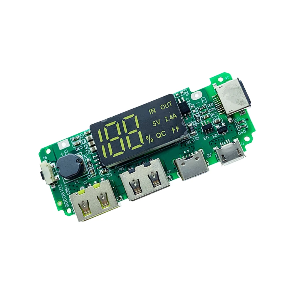 Модуль Mini 5v Dual USB для самостоятельной сборки мобильного блока питания печатная