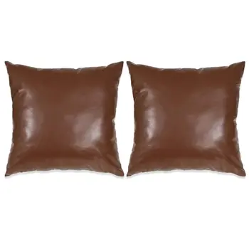 

Vidaxl Kissen-set 2 STK. Pu 45x45 cm Braun