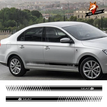 

2PCS Car Decals Door Side Skirt Stickers For Seat FR Leon MK3 MK2 2 Tarraco Ibiza 6J 6L Altea Ateca Toledo 2 3 1 4 Cordoba