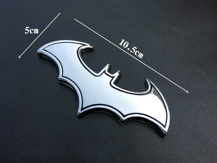 Металлическая 3d эмблема летучая мышь 1 шт. автомобильный логотип Бэтмен значок
