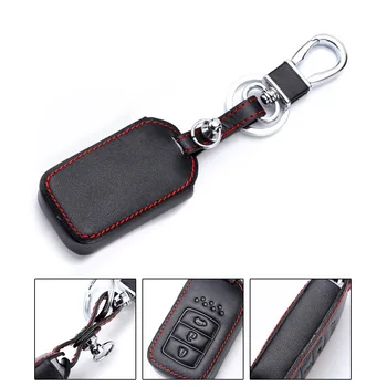 

Car Key Case Leather Car Remote Key Protector Cover Case For Honda City/Accord/CRV 2014-2018