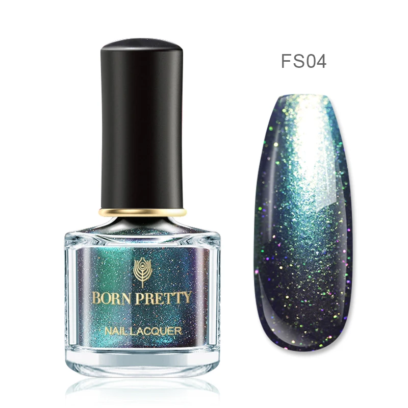 BP-FS04 BORN PRETTY 6 мл жемчужный лак для ногтей зеленый фиолетовый цвет лак для ногтей Блестящий Сияющий маникюрный лак для ногтей - Цвет: BP-FS04