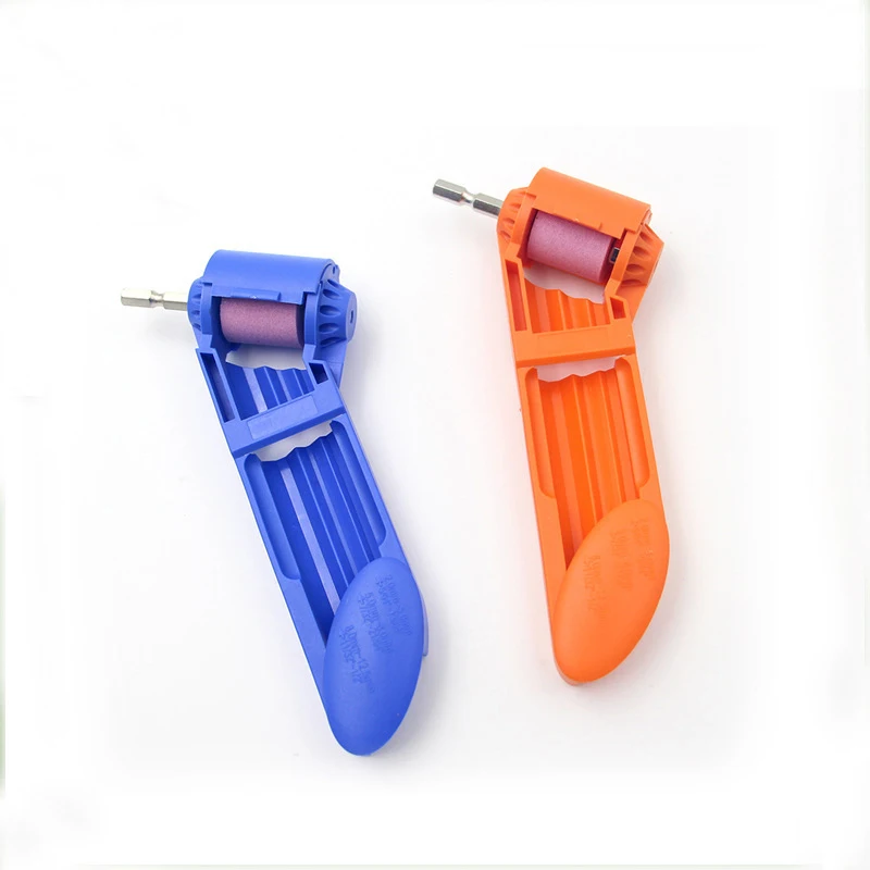 1 set 2-12.5mm Portable Drill Bit Sharpener Corundum Grinding Wheel Tool with Random Color