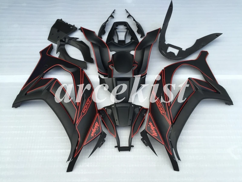 4 подарки ABS Обтекатели комплект подходит для kawasaki Ninja ZX-10R 2011 2012 2013 10R, возрастом 11, 12, 13, 14, 15, кузова Комплект черный матовый