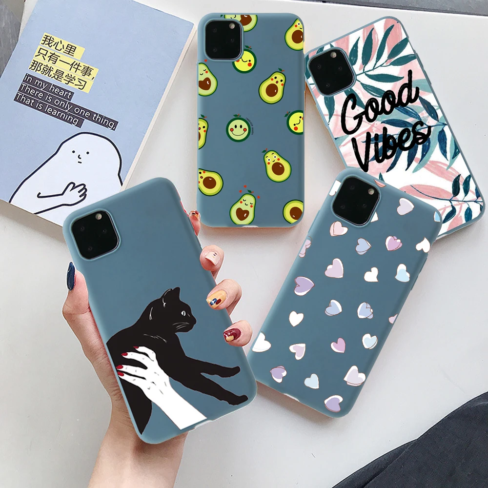 Чехол для телефона iPhone 11 Pro X 6 6s 7 8 Plus XR XS Max SE 2020 матовый мягкий чехол из ТПУ с