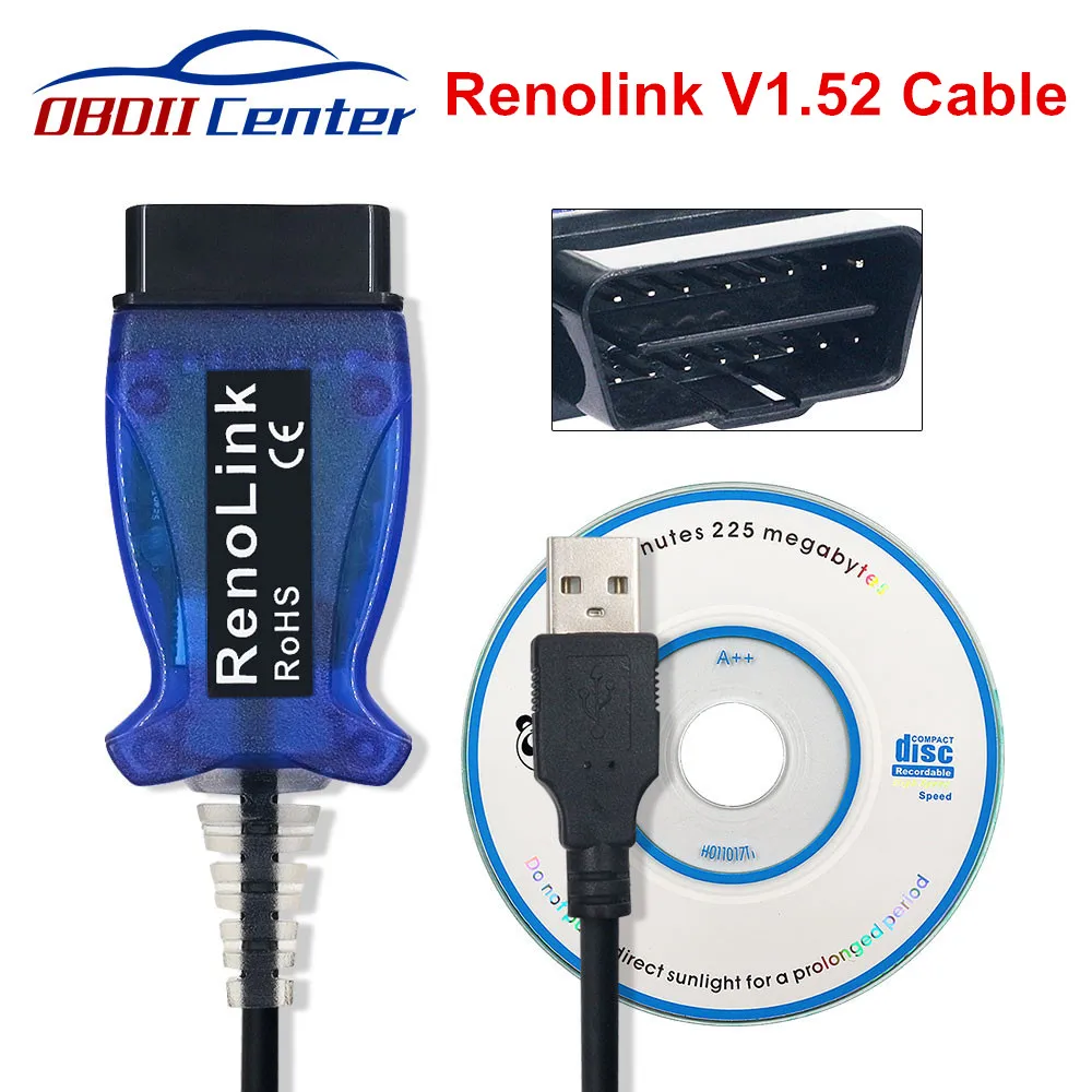 Диагностический Кабель USB Renolink для Renault программатор ECU сброс подушки