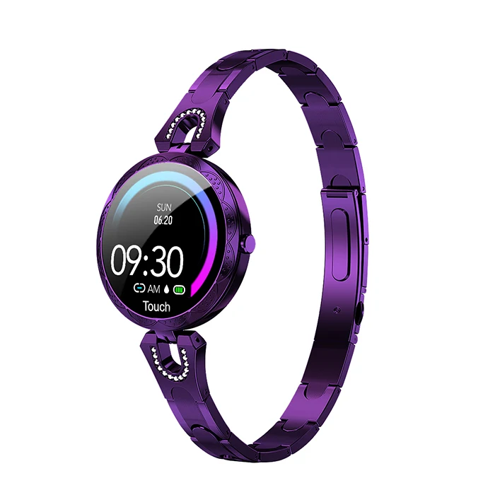 AK15 Smart Bracelet Band Women Heart Rate Monitor Fitness Tracker Ladies Wristband Smart Watch Blood Pressure Reloj Inteligente - Цвет: Purple