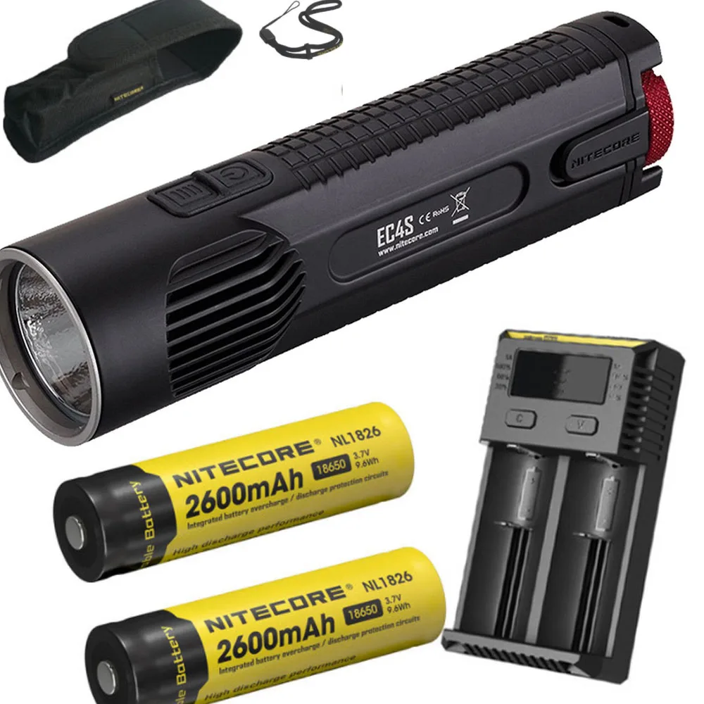 NITECORE EC4S светодиодный тактический вспышки светильник CREE XHP50 Макс 2150 люмен луч