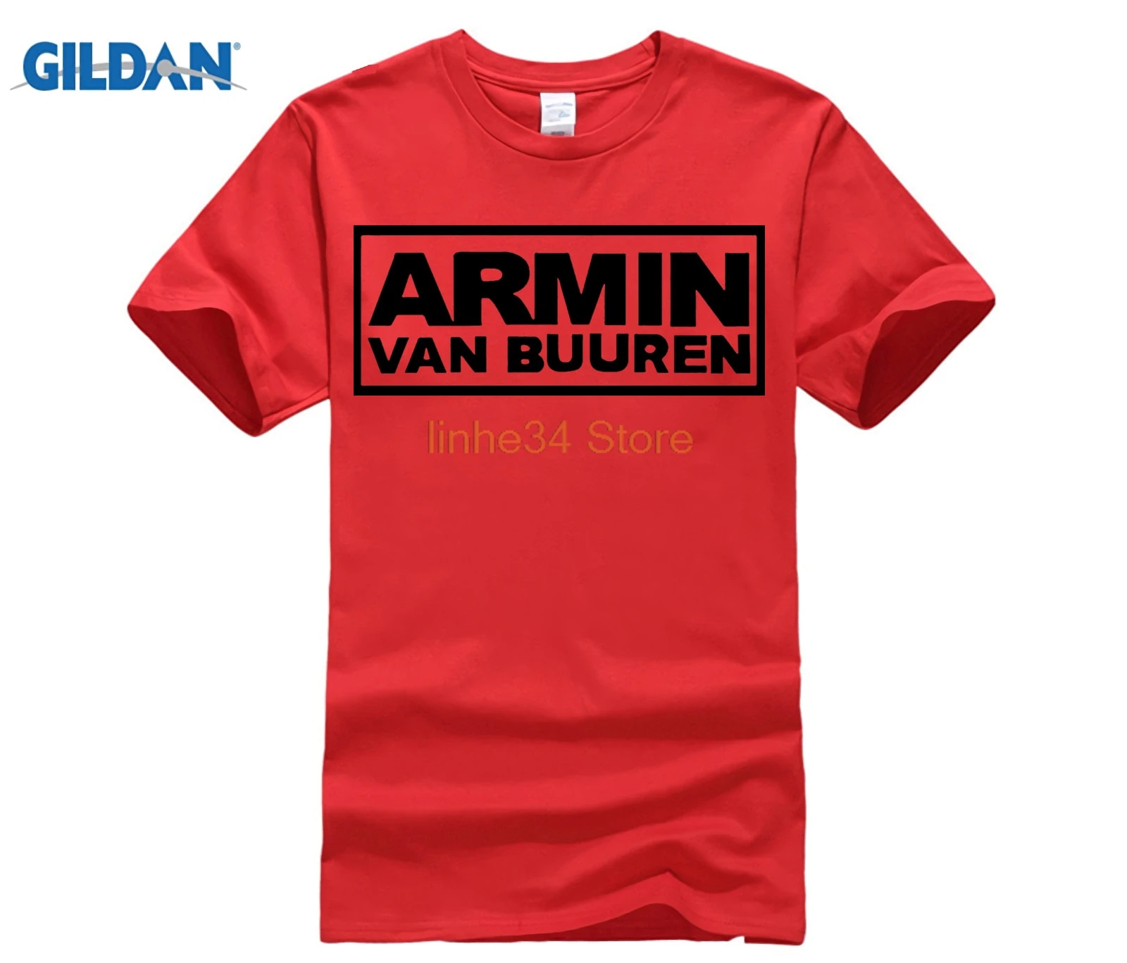 Брендовая мужская рубашка с принтом Armin Van Buuren 100% хлопок летние футболки коротким