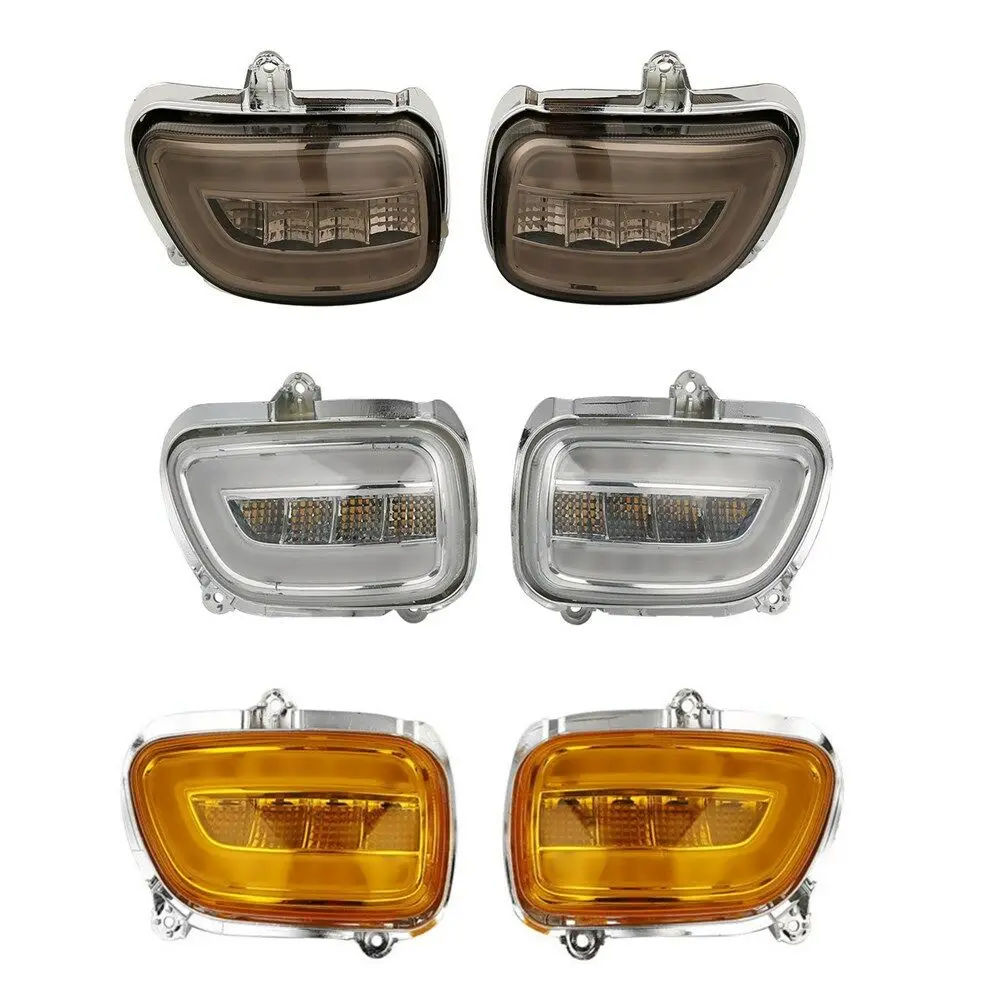 

Motorcycle Front LED Turn Signals For Honda F6B 2013-2017 Goldwing GL1800 2001-2017 2016 2015 2014 2013 2012 2011 10 09 08 07 06