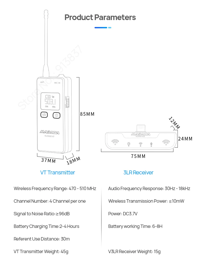 Беспроводной микрофон Mailada VLOGGO3L передатчик приемники петличный микрофон для Lightning iphone 6 7 8 iphone X XS Xr max iphone 11