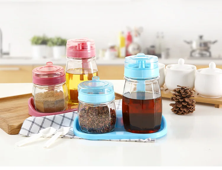 To Flavor Bottle Glass Kitchen Liquid Seasoning Bottle B863 Originality Dress Soy Sauce Vinegar Seasoning Bottle Suit