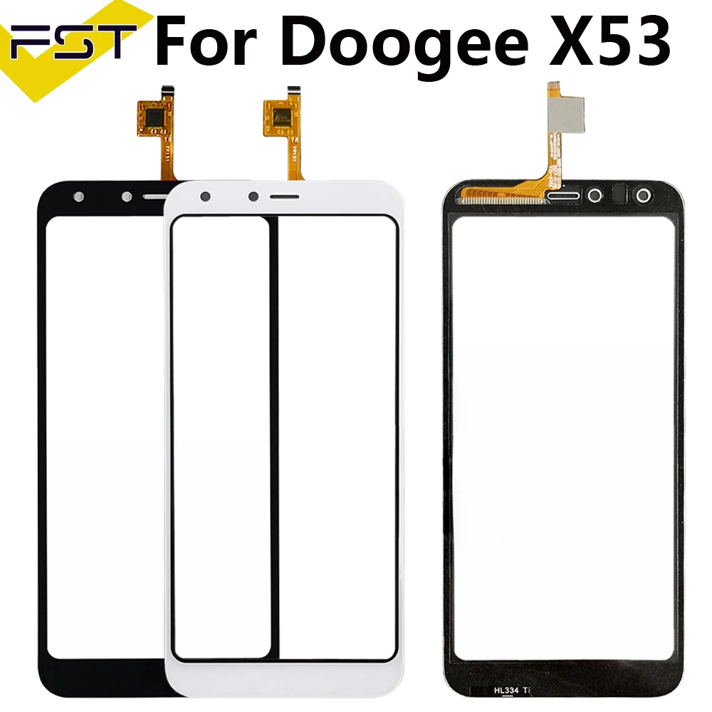 5.3'ɻlack/BWhite Touch Panel For Doogee X53 Screen Digitizer Sensor Front Outer Glass Lens Without LCD+ Tools | Мобильные