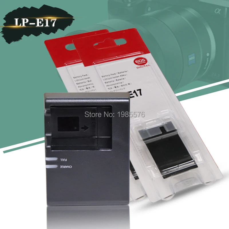 2 шт. LP-E17 LP E17 для цифровой однообъективной зеркальной камеры Canon EOS M3 M5 M6 200D 750D 760D 800D 8000D Rebel Батарея с цифровым Камера LC-E17 зарядное устройство
