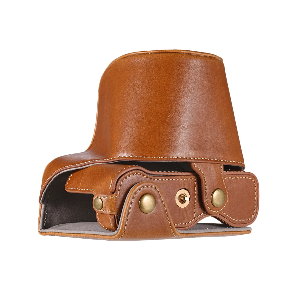 PU Leather Camera Case for Fujifilm X-A20 X-A10 X-A5 X-A3 X-A2 X-M1 Camera Bag With Shoulder Strap with Battery Access