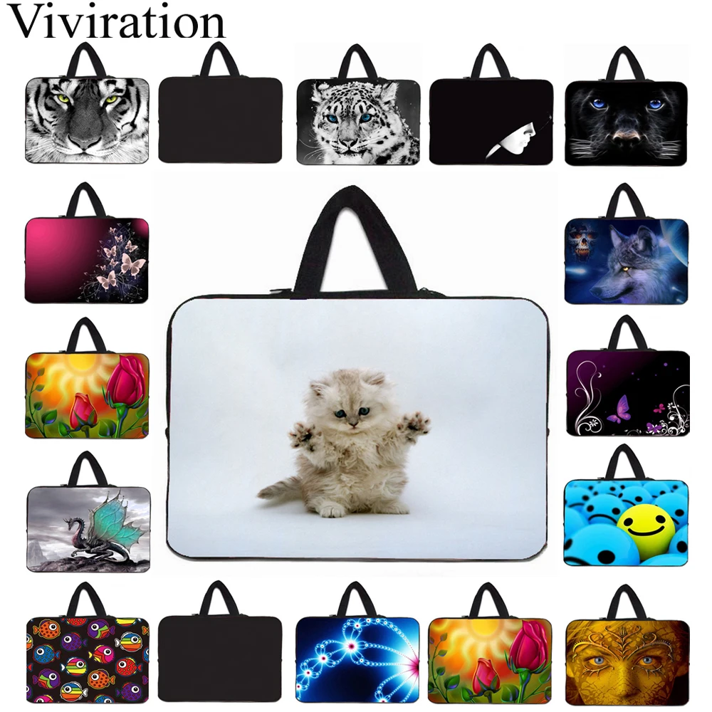 Laptop Portable Neoprene Bags PC 10 12 11.6 Tablet 10.1 13 14 15.4 15.6 17 Notebook Liner Sleeve Cover Pouch Bag Chromebook Case