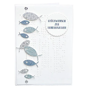 

Small Fish Element Metal Cutting Dies For DIY Card Making DIY Scrapbooking Embossing Cuts Craft Dies Background Die Cuts