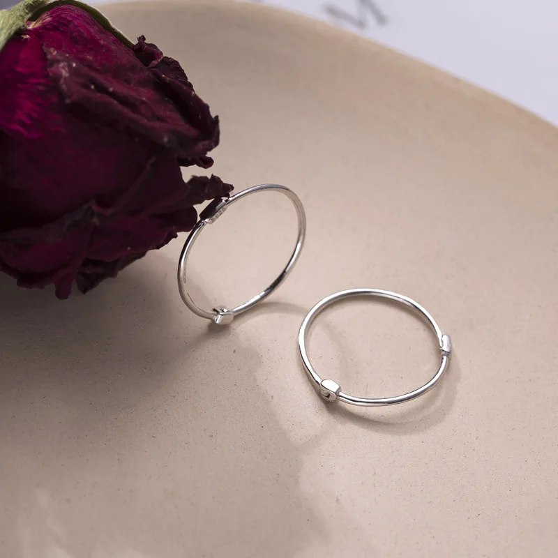 Простая большая серьга в виде кольца 925 пробы серебряные ювелирные изделия серебряная серьга с пряжкой большой круг элегантные женские модные серьги
