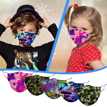 

1pc Face Mask Camouflage Printed Mascarilla Facial Reutilizable Masque Breathable Sunscreen Washable Adjustable Mascherine Маска