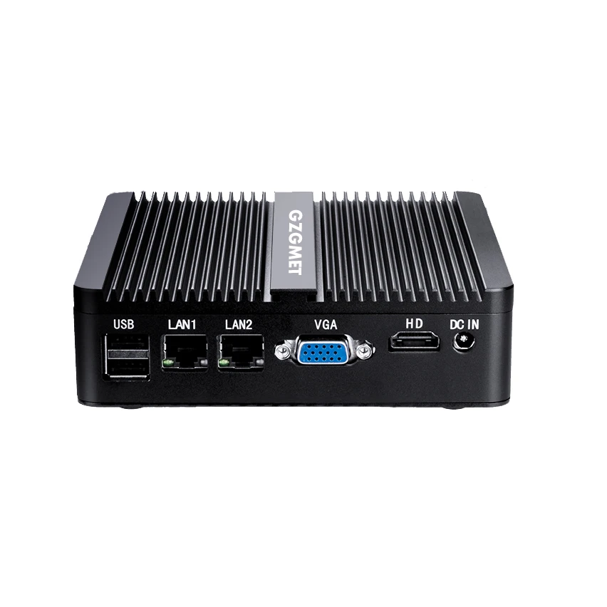 Безвентиляторный мини-ПК Intel Celeron J4105 Dual LAN Windows 10 N2940 4 Core маленький компьютер COM Wi-Fi