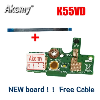 

For Asus K55 K55VD K55VJ K55VM Power Button Switch button BOARD With Cable 69N0M7C10F02 100% Tested Fast Ship