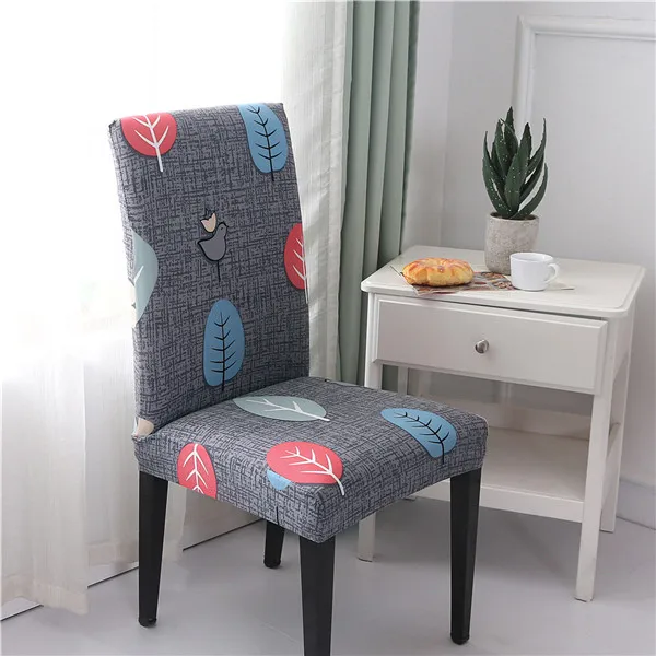 Печатный чехол для кресла спандекс эластичные Чехлы чехлы для стульев чехлы для сидений для столовой кухни свадьбы банкета отеля - Цвет: Color 11