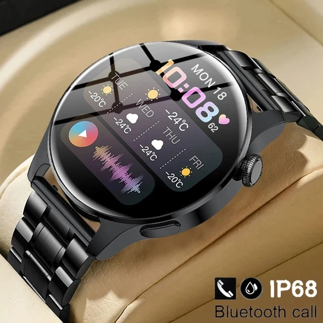 Bluetooth Call Phone Smart Watch Men Waterproof Sport Fitness Tracker Weather Display 2022 New Watch smartwatch men For Huawei 1