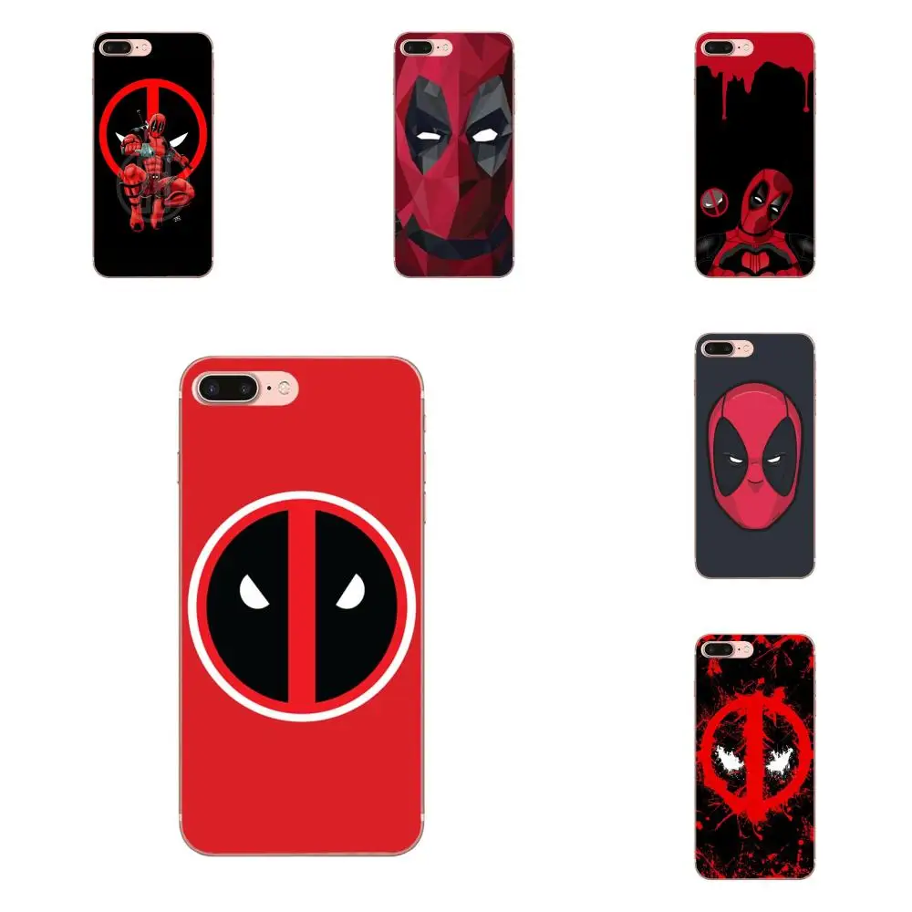 

For Sony Xperia Z Z1 Z2 Z3 Z4 Z5 compact Mini M2 M4 M5 T3 E3 E5 XA XA1 XZ Premium Soft TPU Shockproof Marvel Deadpool Logo