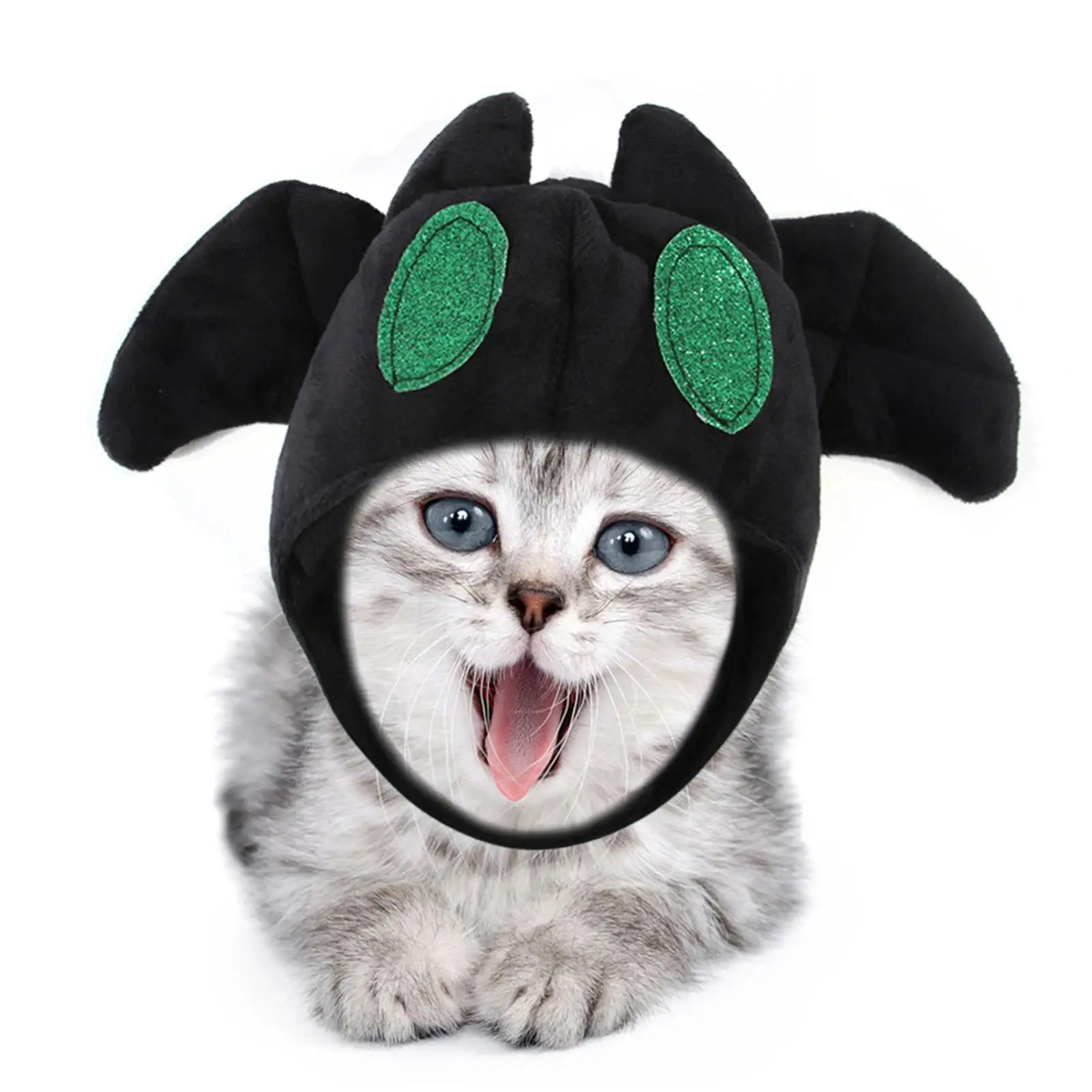 

Cute Cartoon Wool Head Protector Cat Dog Cap Teddy Dog Plush Hat Headdress Cat Kitten Cap Pets Headgear Headwear Accessories