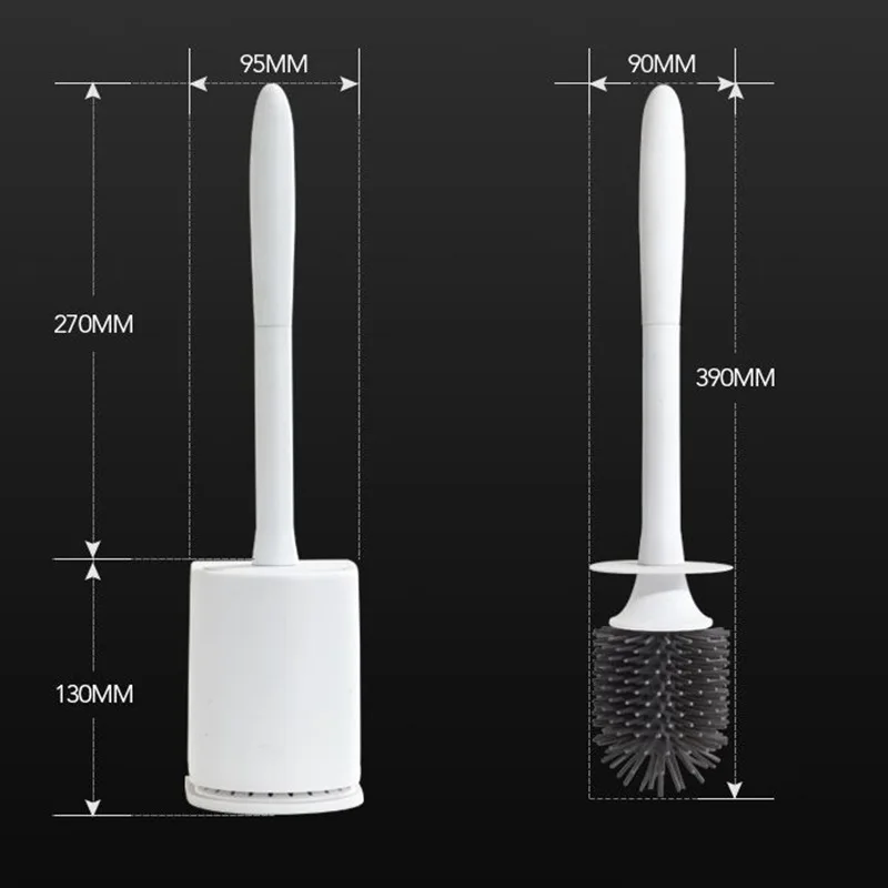 Щетка для унитаза, силиконовая, без мертвых углов, щетка для чистки, с длинной ручкой, для унитаза, пола, настенная, для уборки, для дома