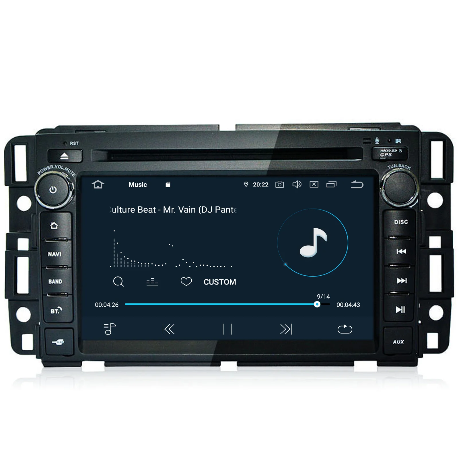 Sale COIKA 7" Android 9.0 System 4G+64G RAM Car Radio Receiver For Buick Enclave Lucerne GMC Yukon GPS Navi Stereo DVR SWC BT 2