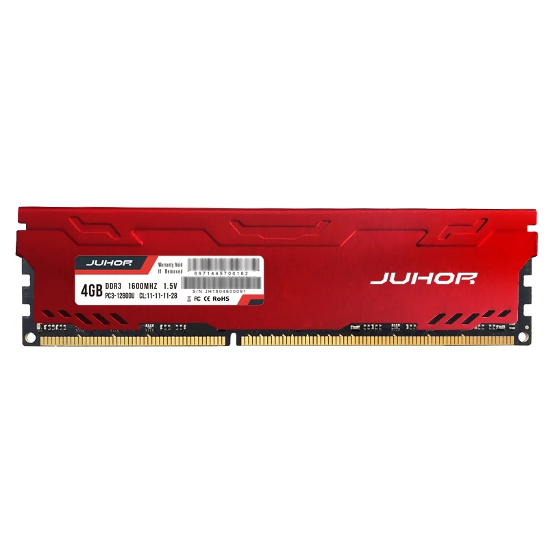 JUHOR memoria Ram DDR3 8GB 1600MHz 1333MHz 1866MHzDesktop Memory ram New dimm DDR3 RAMs with Heat sink