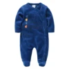 Unisex Spring Autumn Newborn Baby Rompers Pjiamas Infant Onesies Velvet Warm Jumpsuit Baby Boys Overalls Toddler Girls Clothing 1
