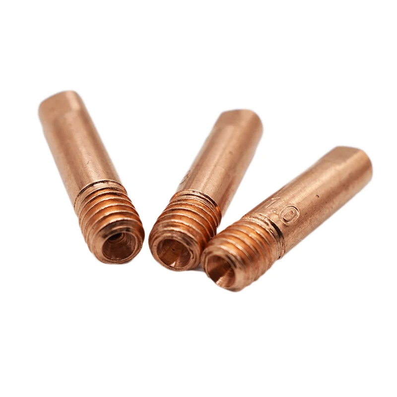 Welding Contact Tip 10 Pc/set Tip Gas Nozzle MB-15AK M6*25mm 0.8/1.0/1.2mm